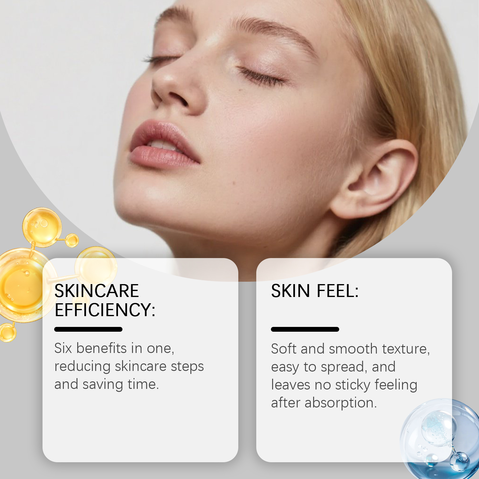 Hydrating Cream Light Non Sticky Moisturizing Nourishing Elastic Glossy Facial Daily Skin Care Product
