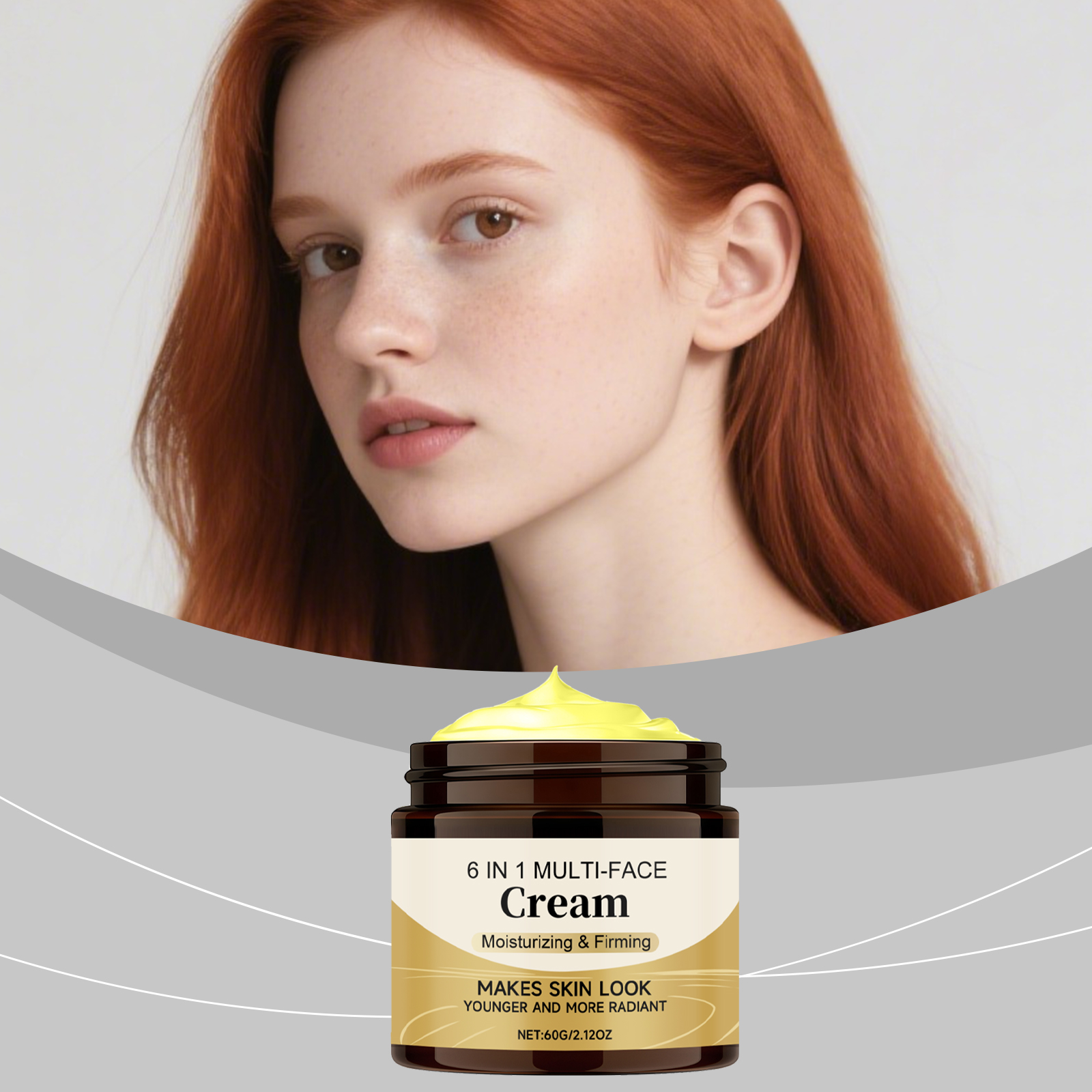 Hydrating Cream Light Non Sticky Moisturizing Nourishing Elastic Glossy Facial Daily Skin Care Product