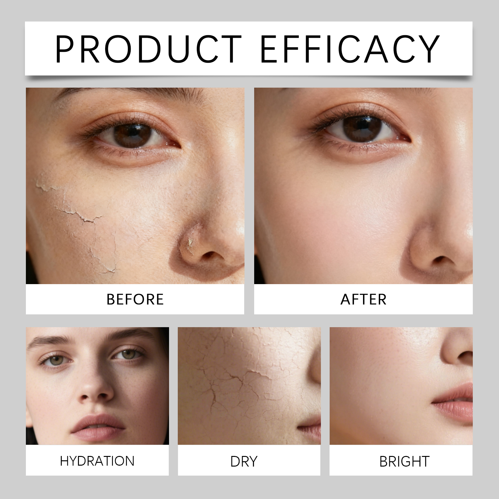 Hydrating Cream Light Non Sticky Moisturizing Nourishing Elastic Glossy Facial Daily Skin Care Product