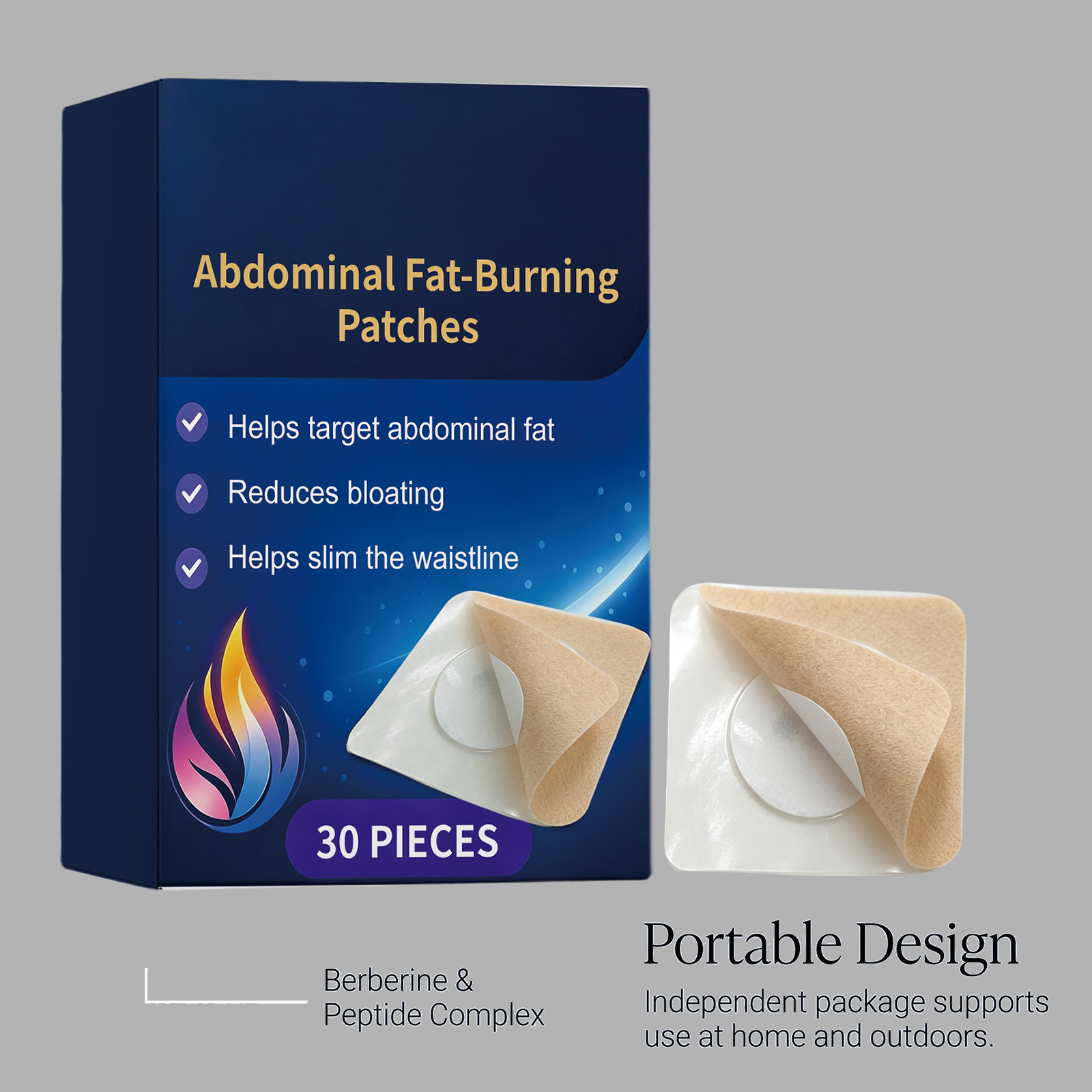 Body Care Patch Soft Skin Friendly Breathable Fit Skin Protect Waist Abdomen Daily Figure Line Care Sticker