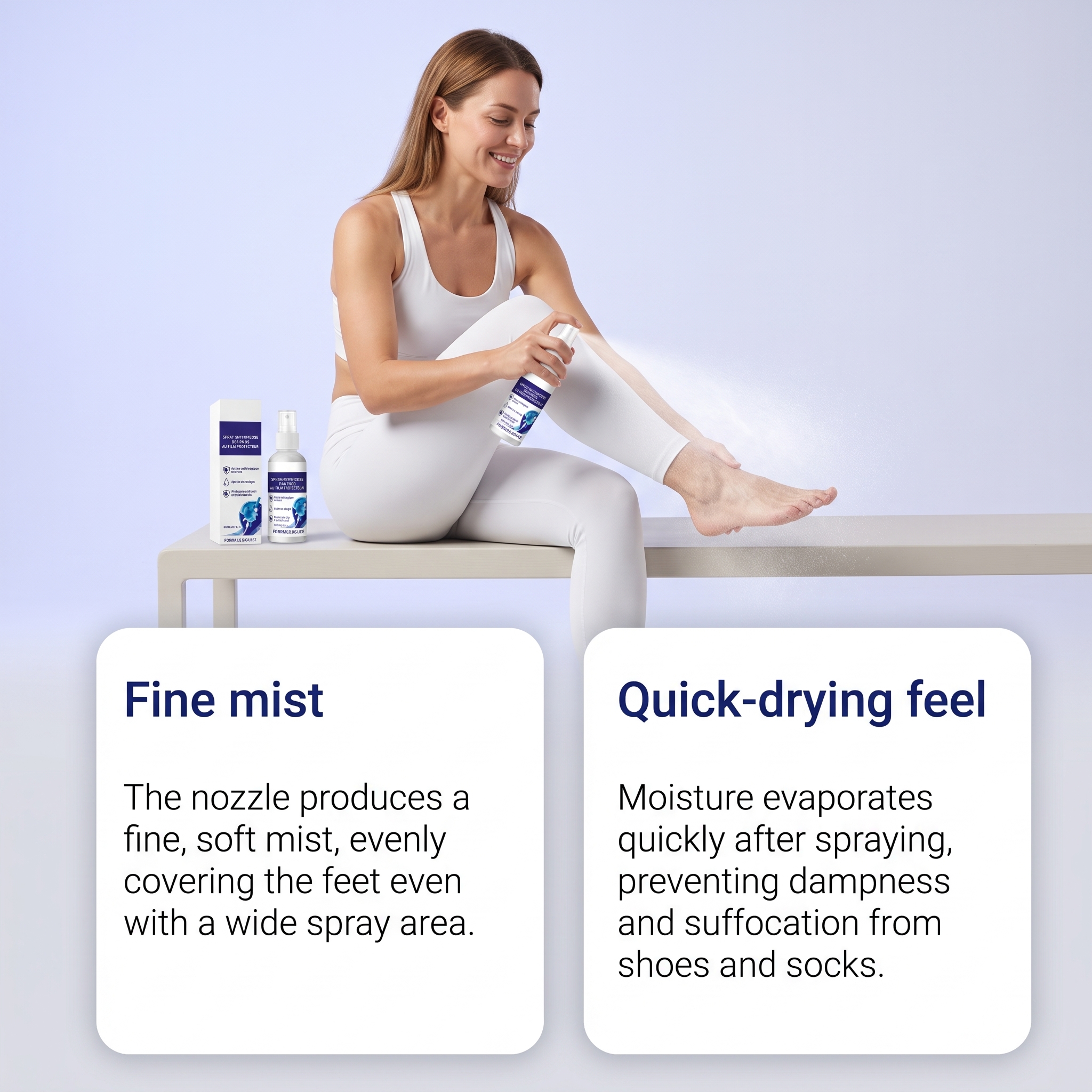 Foot Care Spray Moisturize Foot Instep Skin Hydrate Comfort Dry Care Daily Maintain Spray