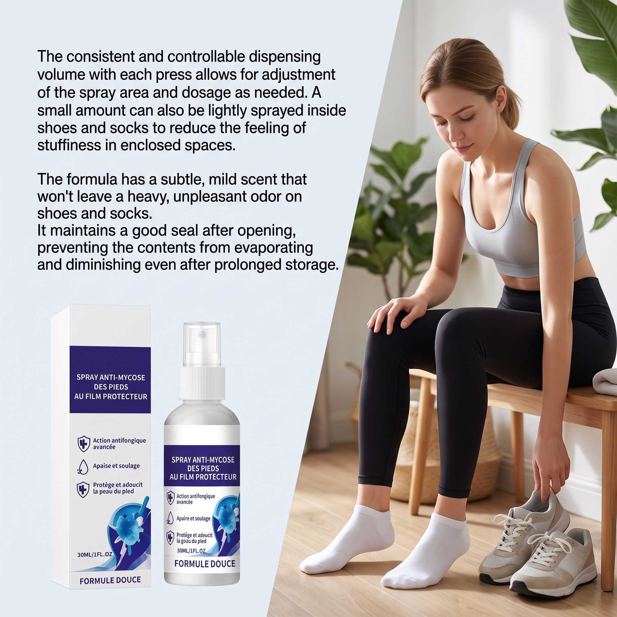 Foot Care Spray Moisturize Foot Instep Skin Hydrate Comfort Dry Care Daily Maintain Spray