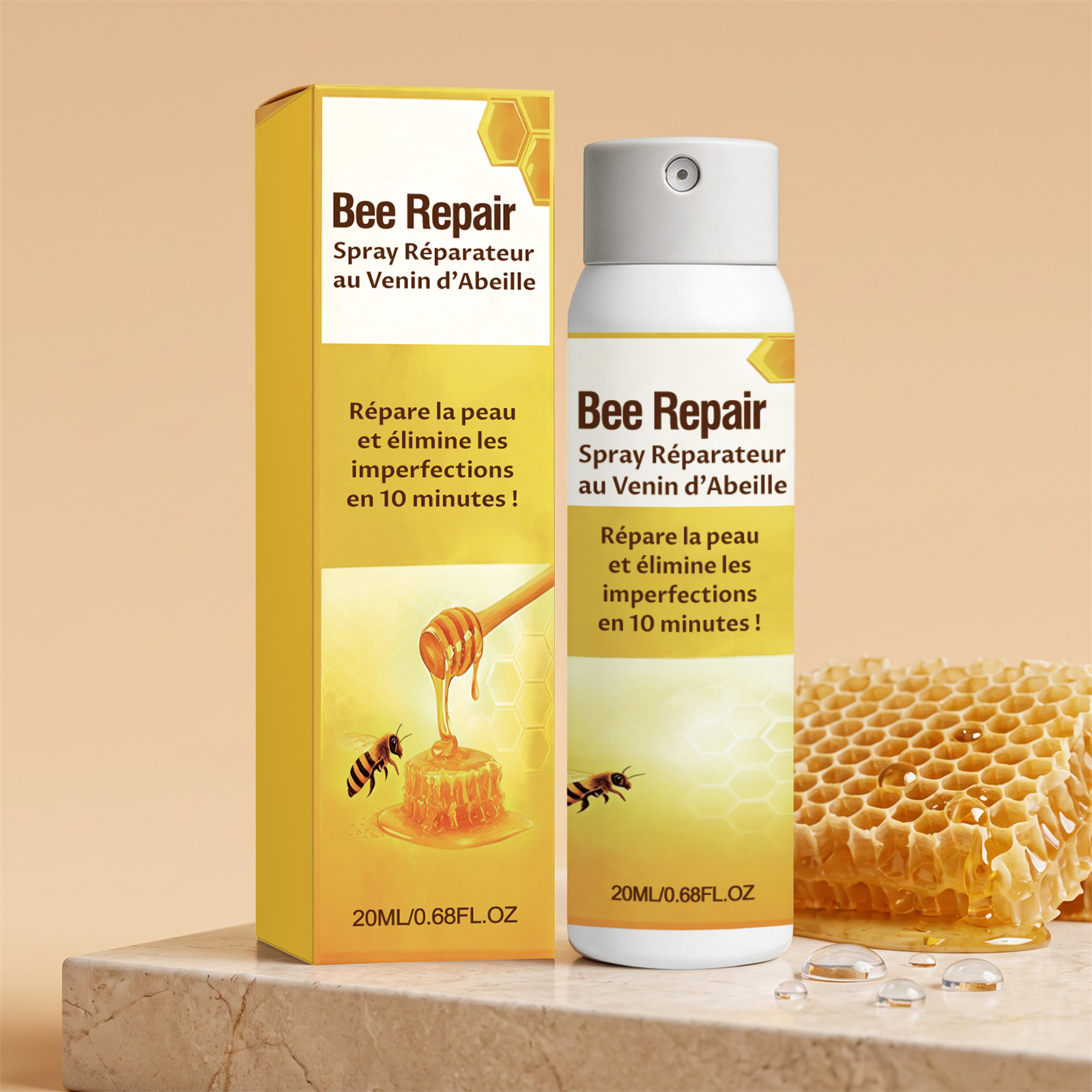 Bee Venom Skin Comfort Spray Moisturizing Care Body Skin Refreshing Delicate Smooth Daily Portable Nursing