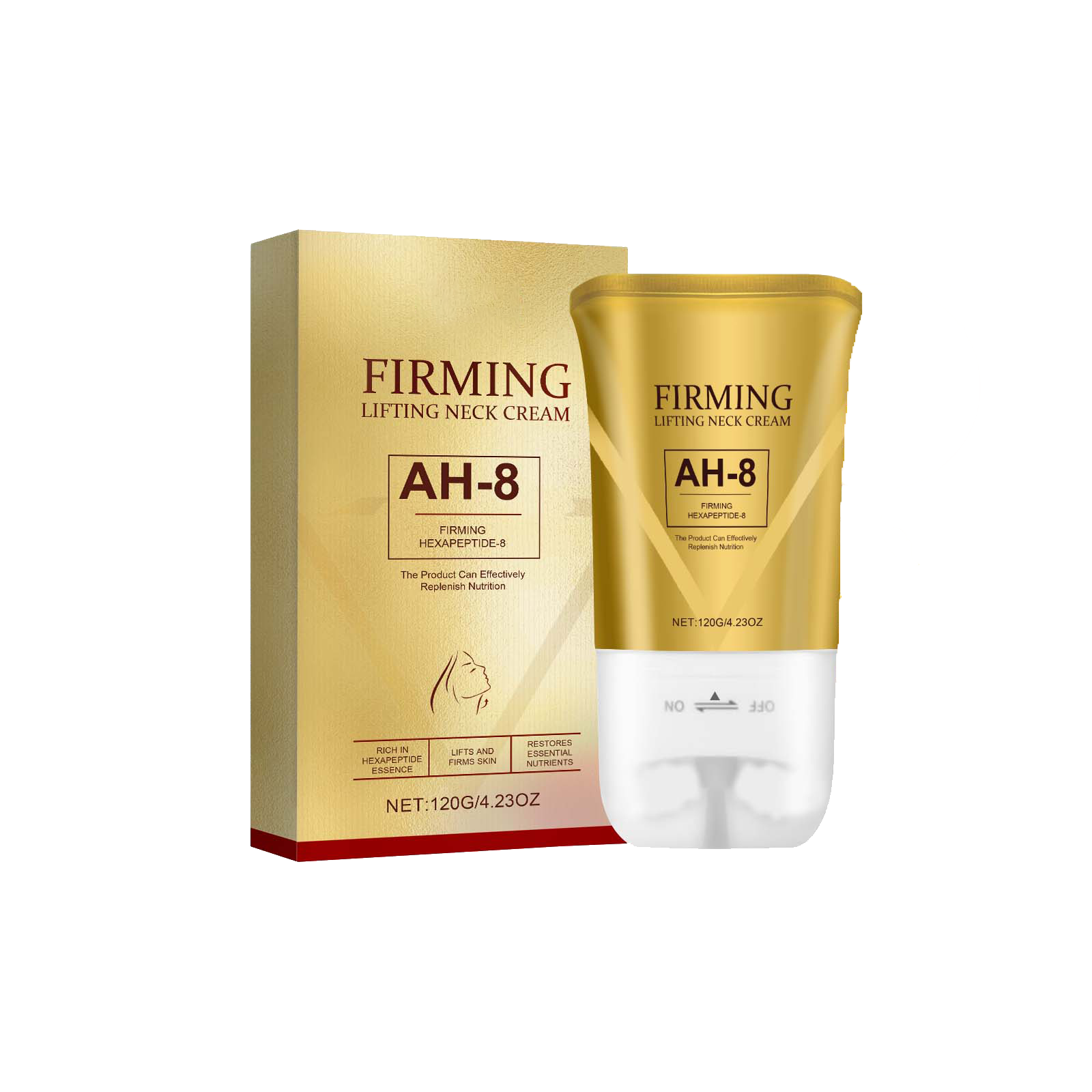 Neck Firming Roller Cream Improves Lifting Fades Neck Lines Moisturizes Nourishes Absorbs Easily Hydrated