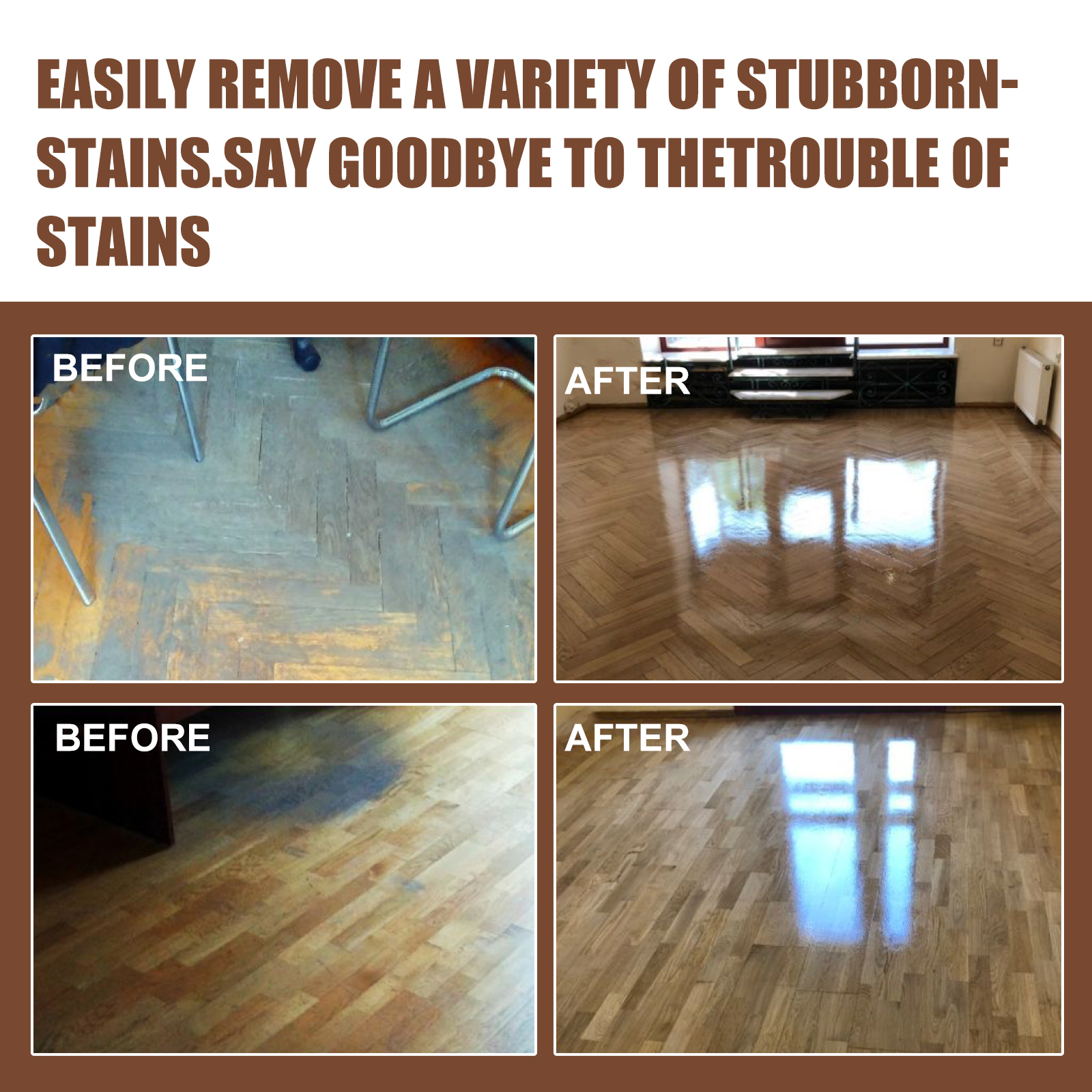 Wood And Marble Floor Cleaner Natural Avocado Oil Polishing Shine Protector For Daily Household Maintenance 1 PCS