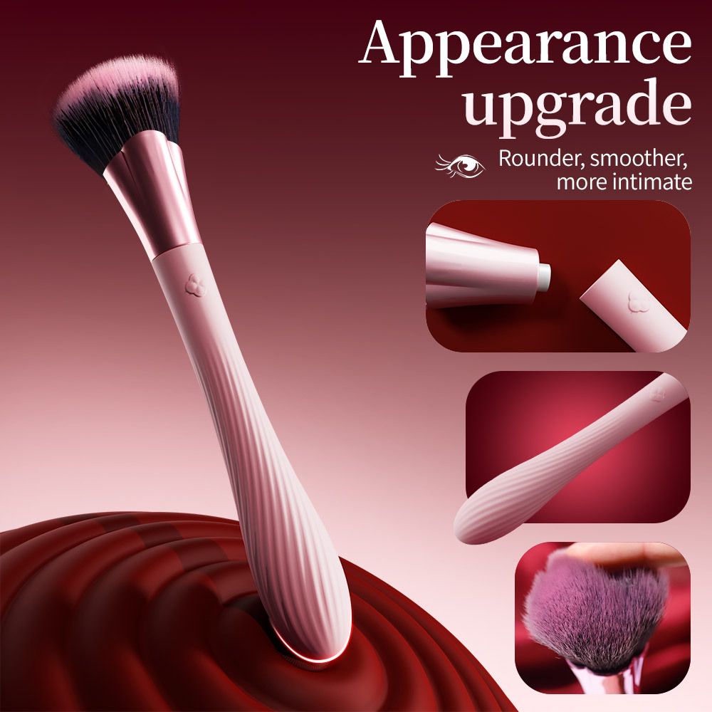 G-Spot Vibrator Vibrating Massage AV Wand Electric Love Egg Female Masturbator Adult Sex Toys for Women Rechargeable Makeup Brush Design