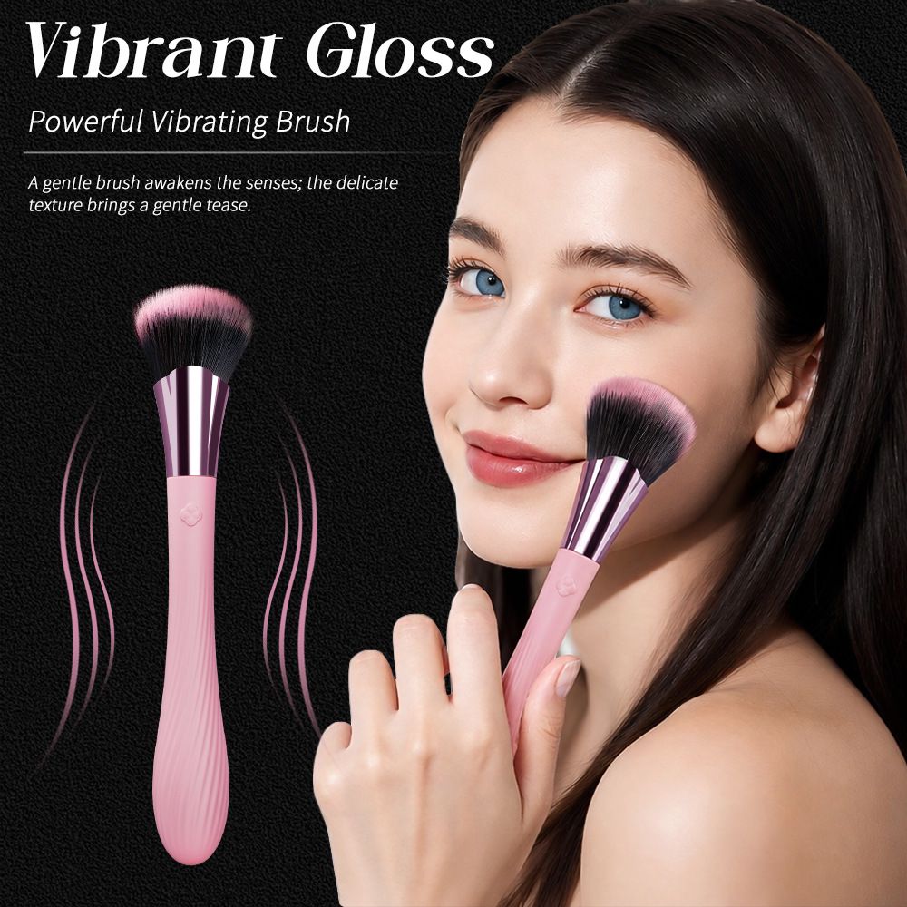 G-Spot Vibrator Vibrating Massage AV Wand Electric Love Egg Female Masturbator Adult Sex Toys for Women Rechargeable Makeup Brush Design