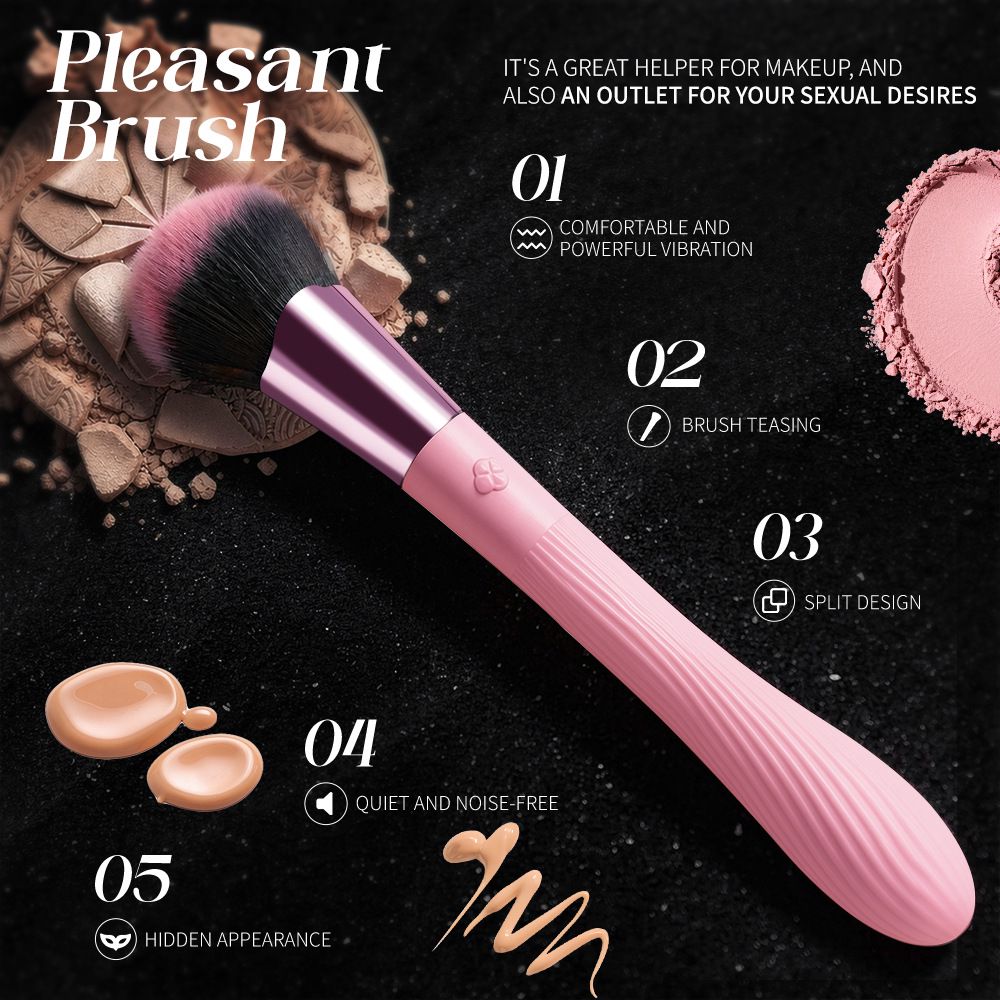 G-Spot Vibrator Vibrating Massage AV Wand Electric Love Egg Female Masturbator Adult Sex Toys for Women Rechargeable Makeup Brush Design