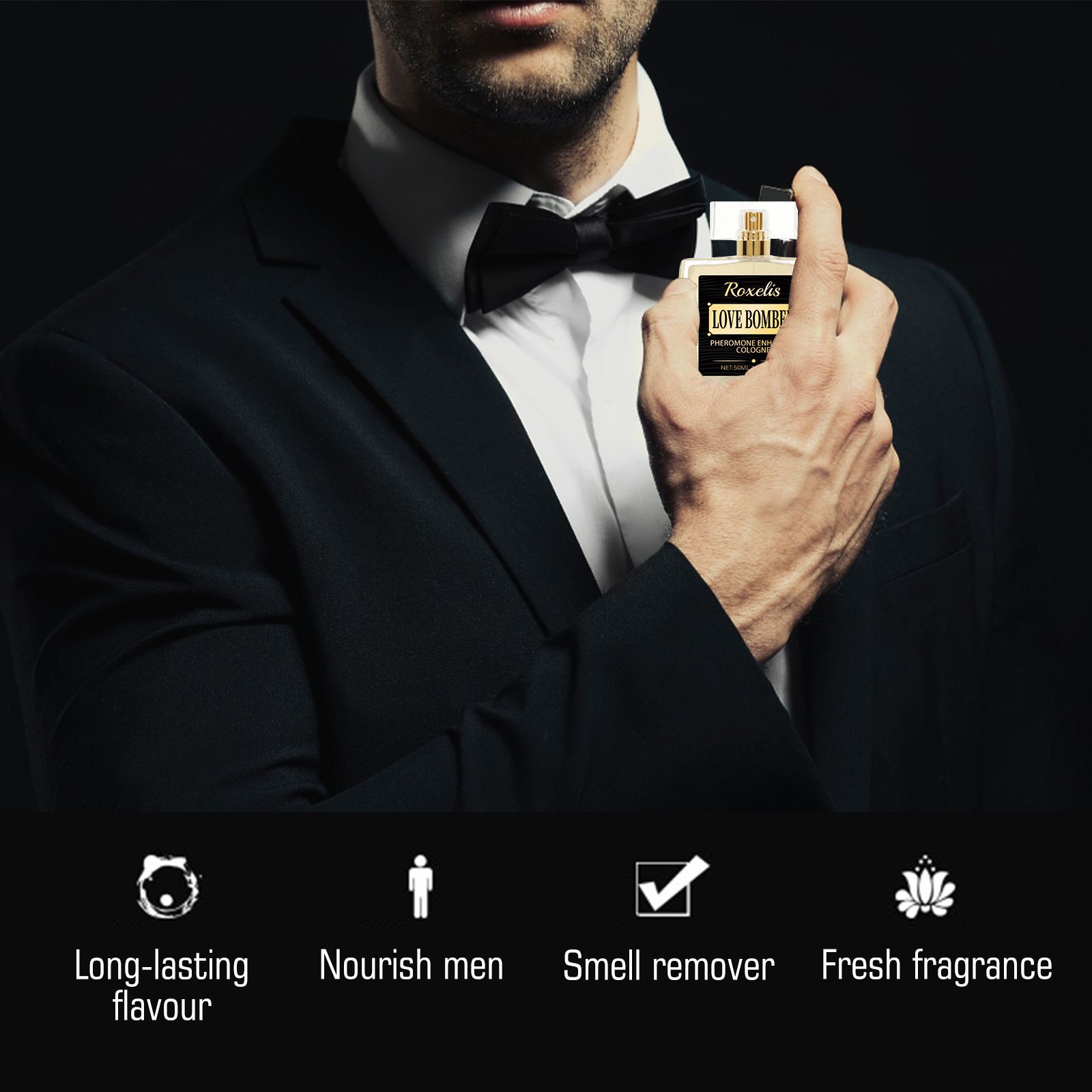 Men Perfume Portable Fresh Long Lasting For Dating And Daily Wear