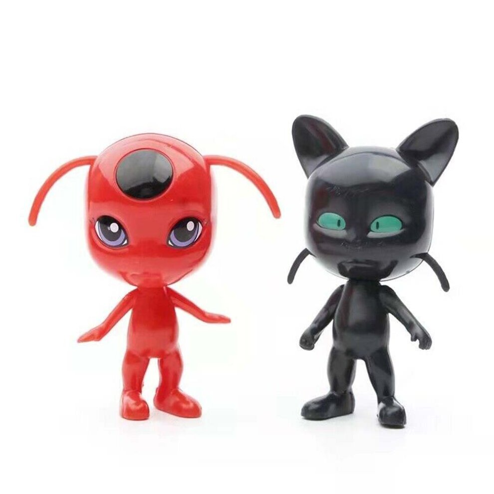 8pcs Miraculous: Tales Of Ladybug & Cat Noir Collection Decor Action Figures Toy