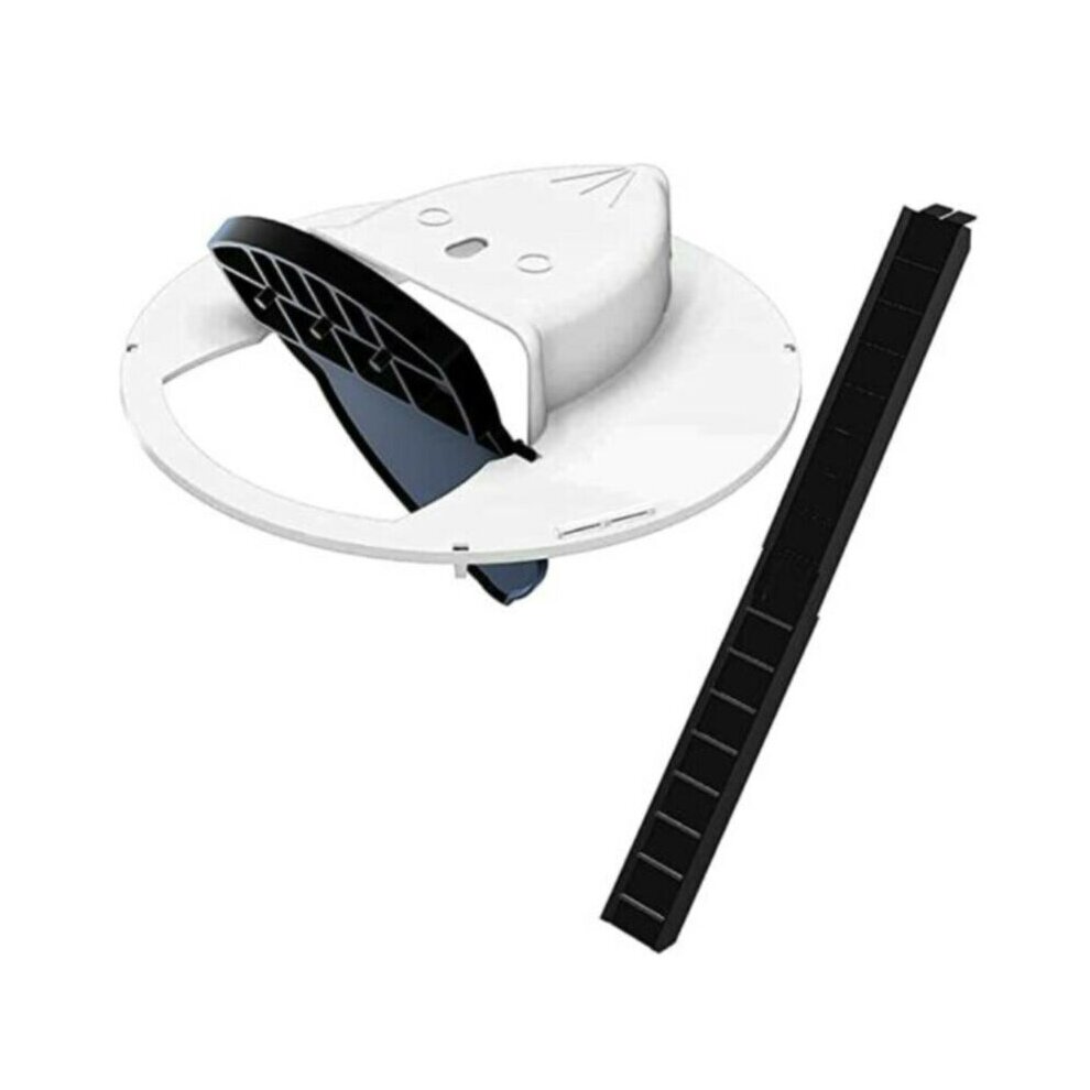 (White, One Size) Simple Safe Slide Lid Mousetrap Automatic Efficient Flip N Mice Catche