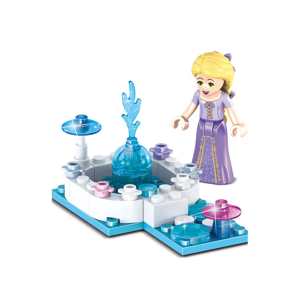 8 in1 Mermaid Ice Girl Castle Minifigures Compatible Toys Fit Lego