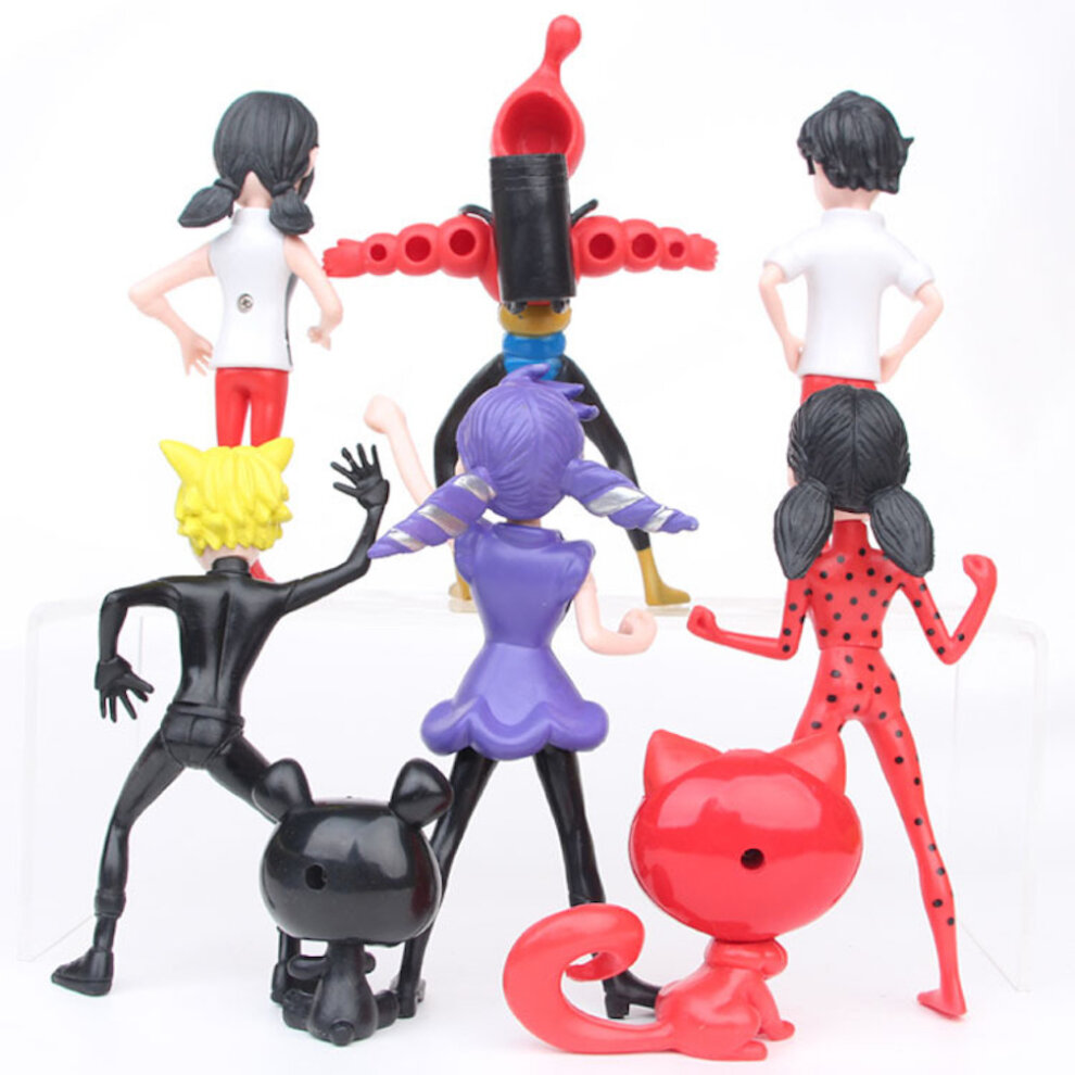 8pcs/lot Miraculous Ladybug Action Figure Toy Movable Model