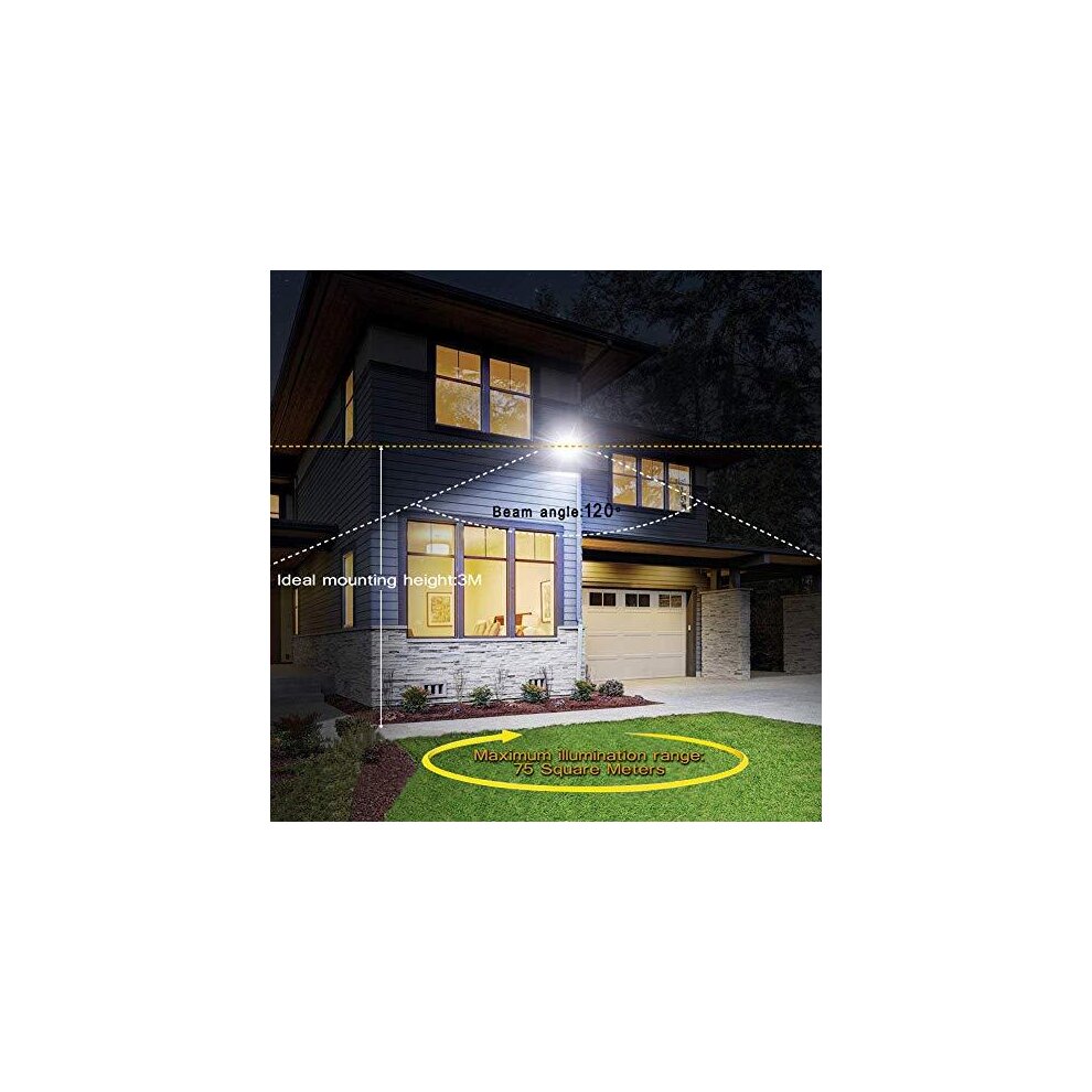 Motion Sensor Security Light, Kanavi 50W 5000Lumens 6000K LED Floodlights with PIR Senso