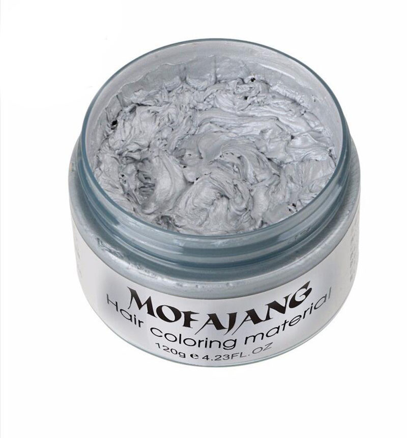 MOFAJANG Natural Hair Wax Color Styling Cream Mud, Adofect Natural Hairstyle Dye Pomade,Temporary Hairstyle Cream 4.23 oz, Hairstyle Wax for Men and Women