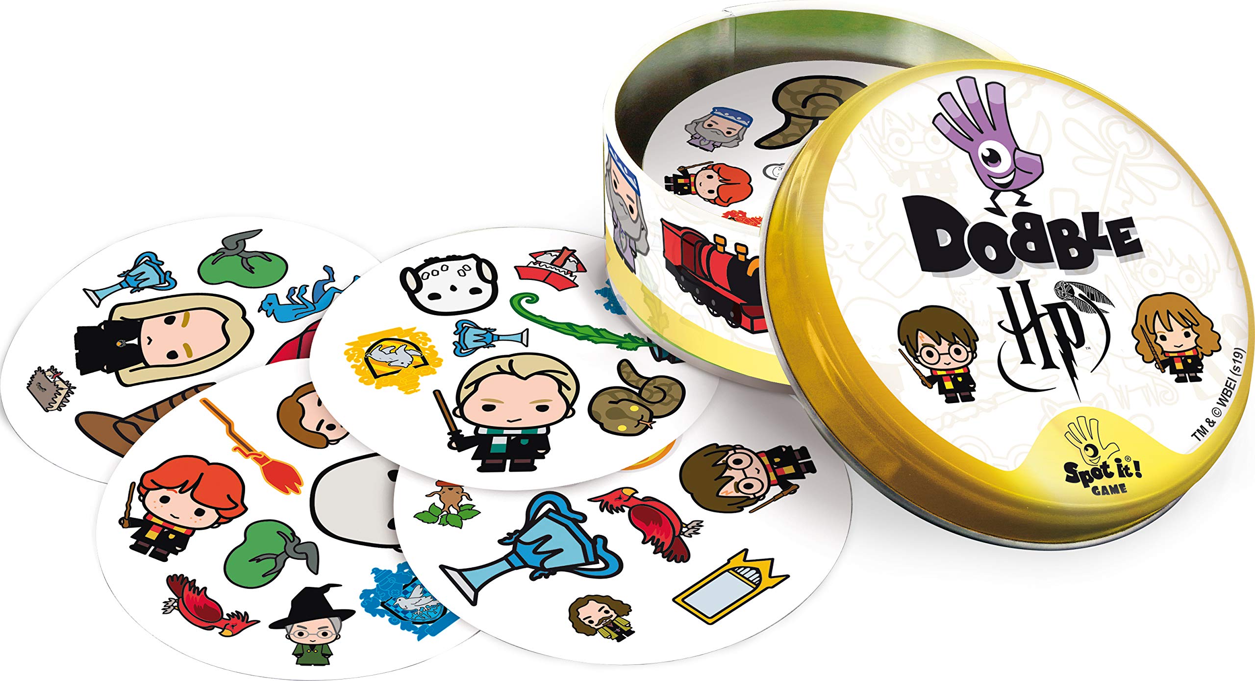 Board Game Dobble Harry Potter Italian Edition Party Family Card Game Christmas Gifts for Adults and Children Ages 6 and Up  2 to 8 Players 15 Minutes Playing Time