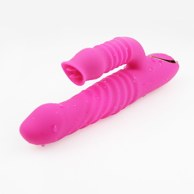 Clitoral Licking G Spot Vibrator Clitoral Tapping Rabbit Vibrator for Clit G Spot Stimulation Stimulator with 7 Modes Rechargeable Realistic Dildo Vibrator Adult Sex Toys with Heating for Women and Couple