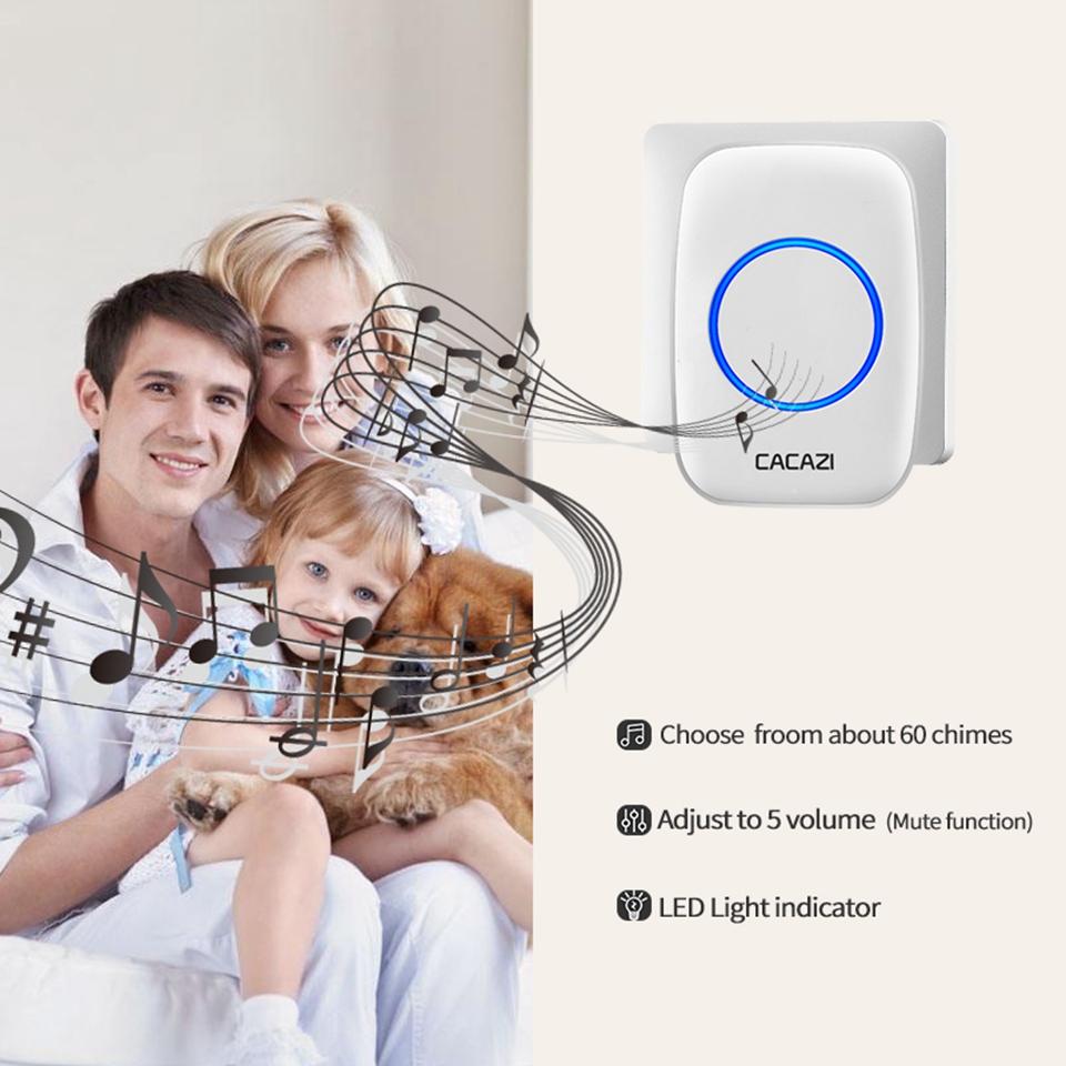 Smart Home Wireless Pager Doorbell Old man Emergency Alarm Calling Bell 80m Remote Lanyard SOS Button