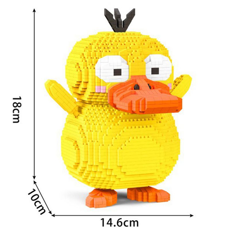 Pokemon Mini Building Blocks Psyduck Brick Figures Assembly Toys For Childrens Day Christmas Gift
