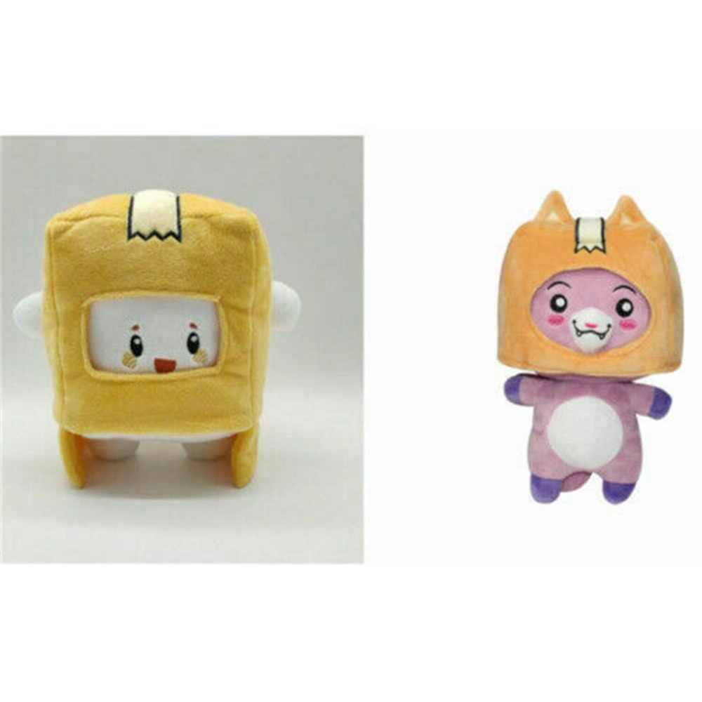 Childrens Soft Toys 3PCS Set Dolls Lankybox BOXY-FOXY-ROCKY Plush Toy Figure Doll Gift Kids Birthday Gift for Girl