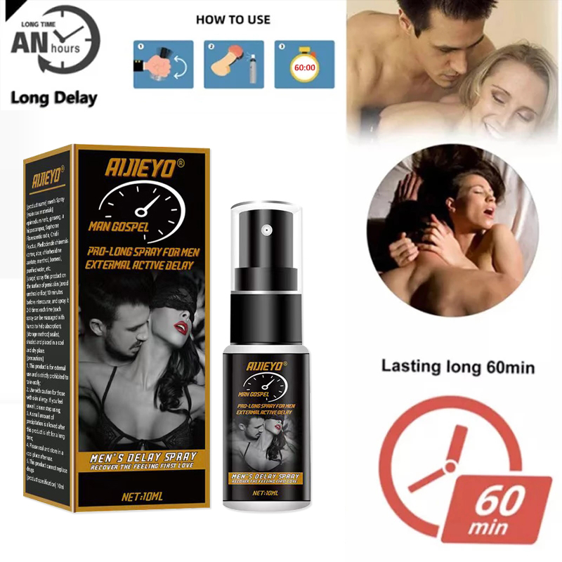 Delay Sex Spray for Men Premature Ejaculation Lasting Erection 60 Minutes Big Male Dick Exciter Aphrodisiac Penis Delay Products