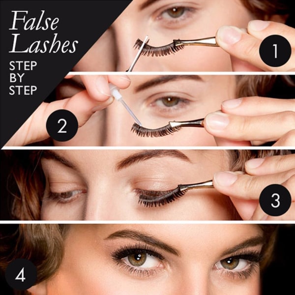 (Y600) False Eyelashes Thick Natural Fake Eye Lashes Set Cat-eyes 3D Fluffy Eyelashes Extension Dense Extensions Beauty Tools Makeup Supplies For Women 10 Pairs