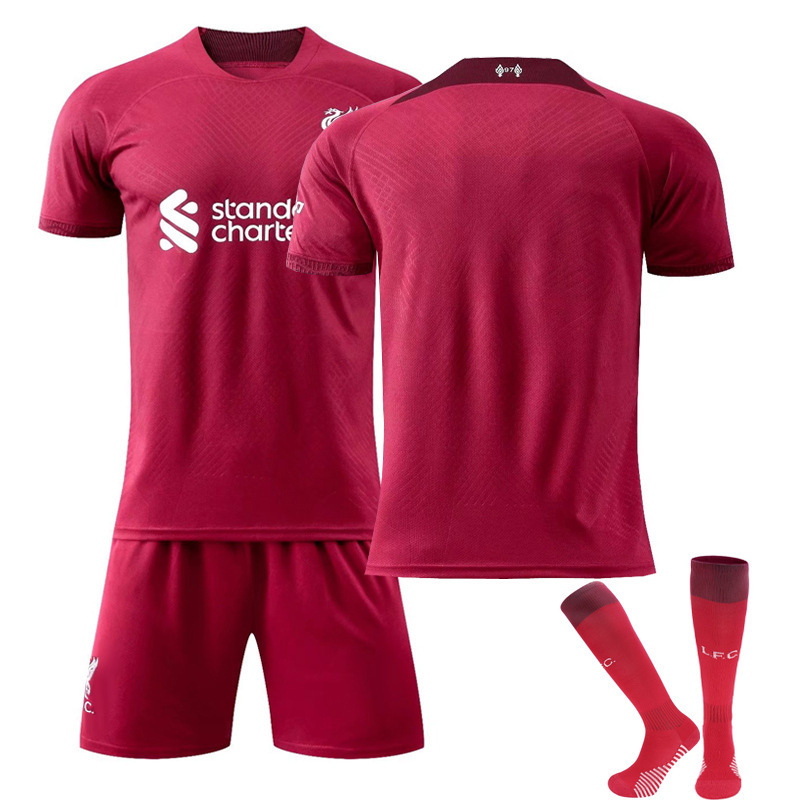 (20 Size) 22/23 Liverpool Kids Sports T-shirt Pants Socks