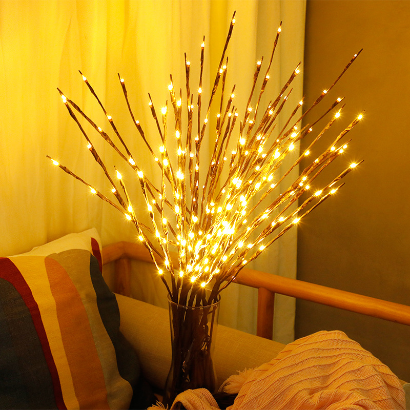 2 Pack Branch Lights Led Branches Battery Powered Decorative Lights 20 LED Lights