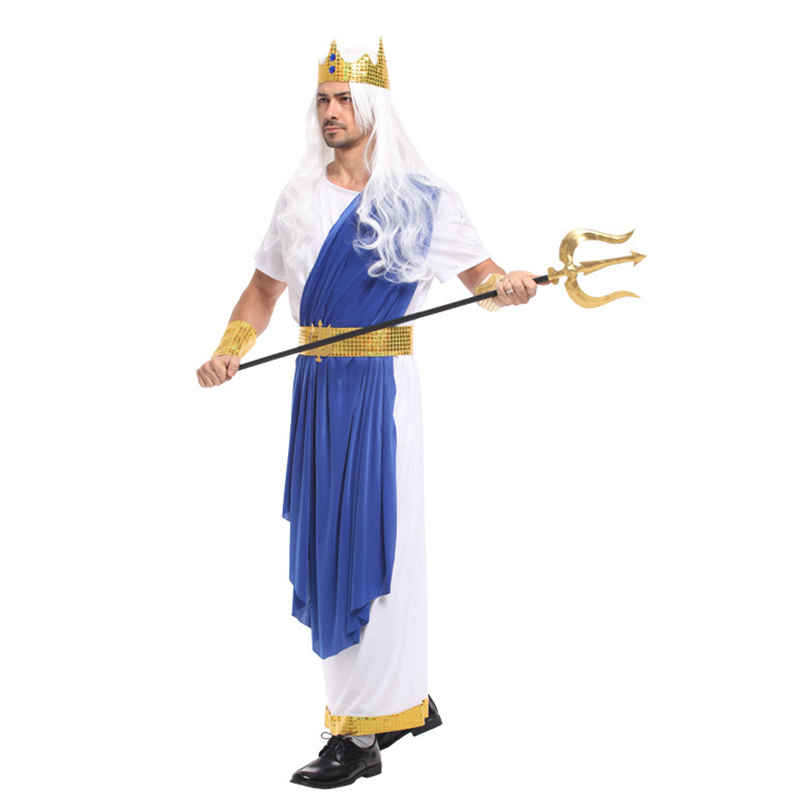(165CM~175CM) Mens Poseidon Fancy Dress Costume