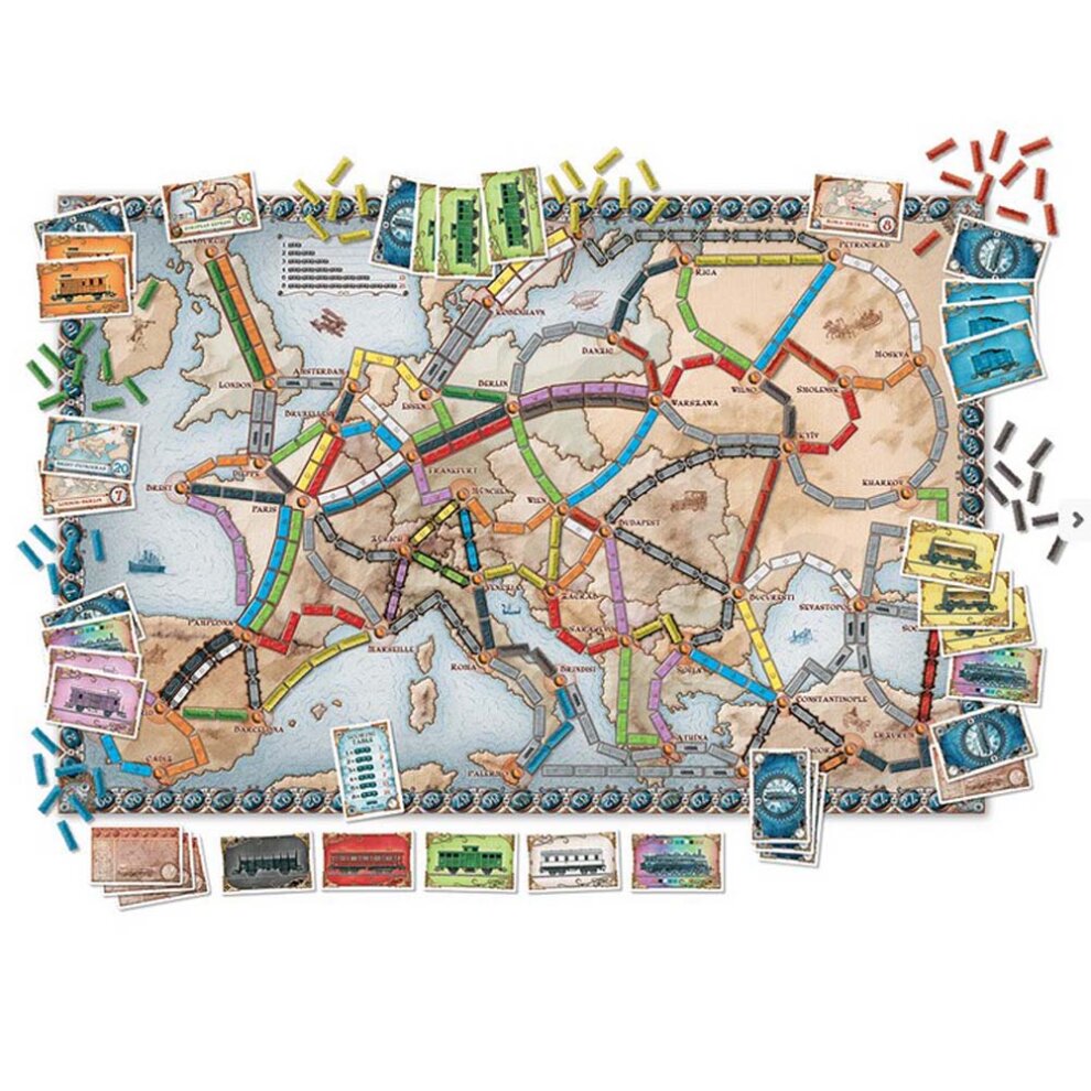 Ticket To Ride Europe | Board Game | Party Games Kids Gift Toy