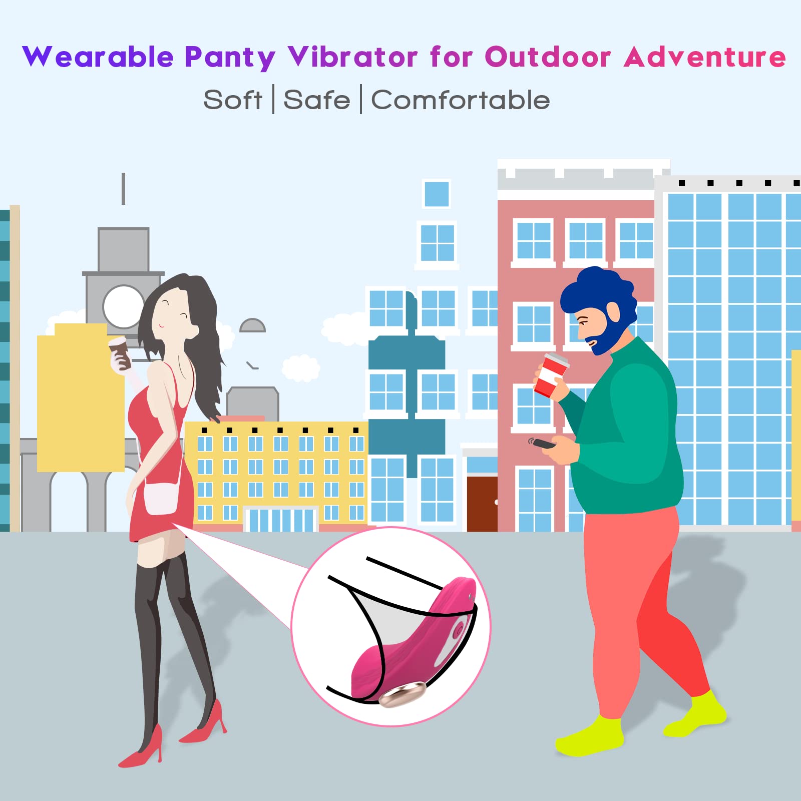 Wearable Vibrator Adult sex Toy for Women Clitoris Vaginal G-Spot Stimulator Magnetic Clip Vibrators with App