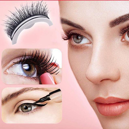 Self Adhesive False Eyelashes Reusable No Glue Eyelashes Makeup Extension Fake Eyelashes Makeup Tools