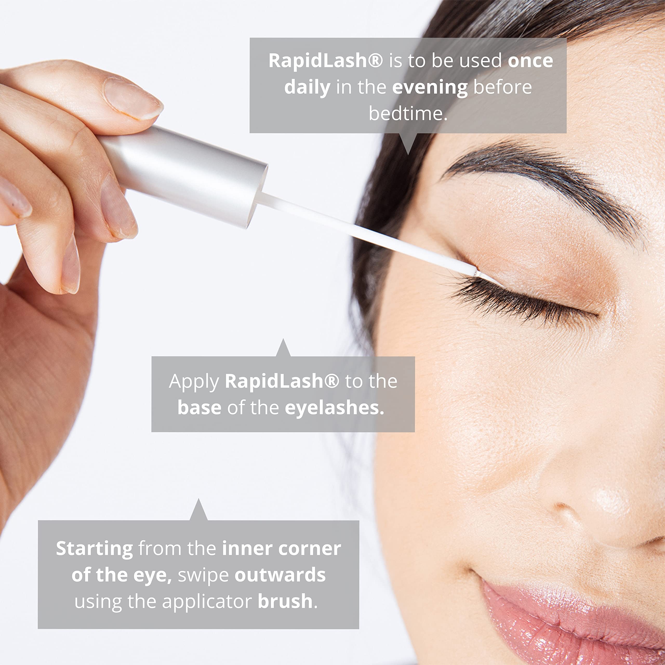 RapidLash Eyelash Enhancing Serum for Thicker Stronger Fuller and Longer Looking LashesScientifically Inspired Conditioning and Moisturising Formula