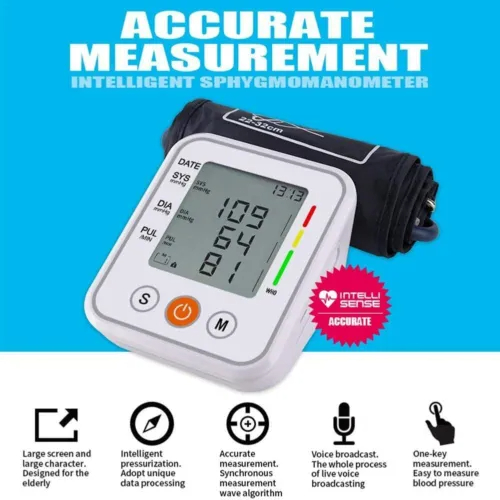 (no vioce) Electronic Voice Blood Pressure Meter Household Arm Type Monitor