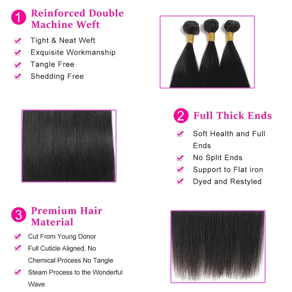 (1pc 8 inches) 12A Brazilian Bone Straight Hair Bundles Wholesale Cheap Natural Color 100 Percent Virgin Human Hair Extensions For Black Women