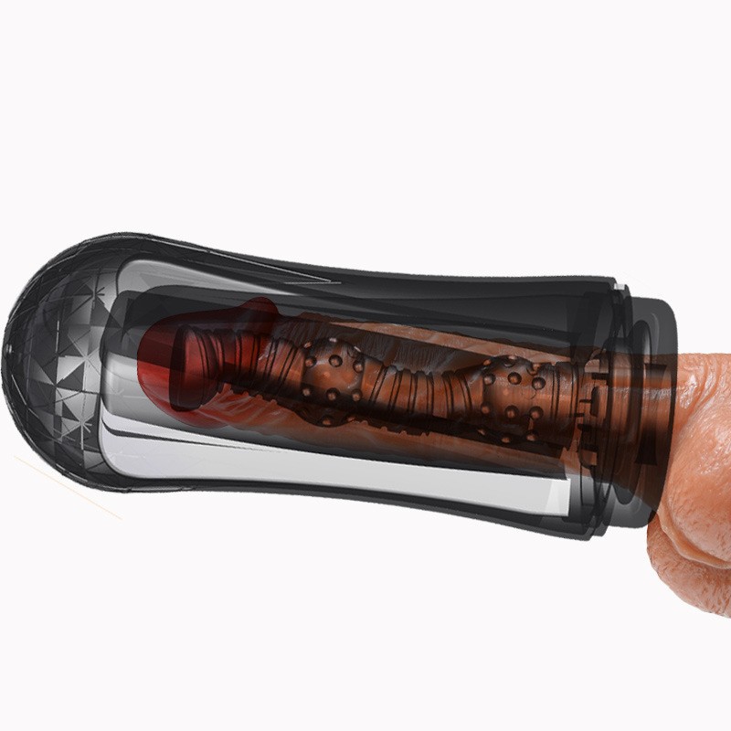 (Masturbator Cup Style A) Sucking Masturbator Cup Artificial Vagina Male Masturbation Vibrator Deep Throat Oral Vagina Suction Blowjob Adults Games Anal Sex Toys for Men Orgasm