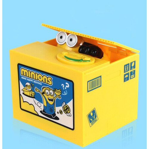 (Doraemon) Kids Cartoon Electric Money Box Stealing Money Piggy Bank Toy With Music