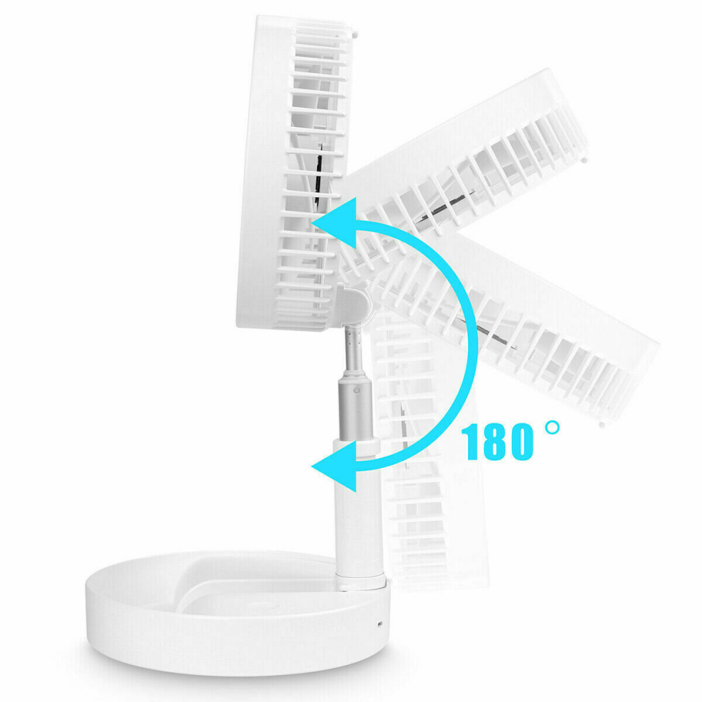 Foldaway Stand Fan Rechargeable Fan Portable Fan Desk and Table Fan UK