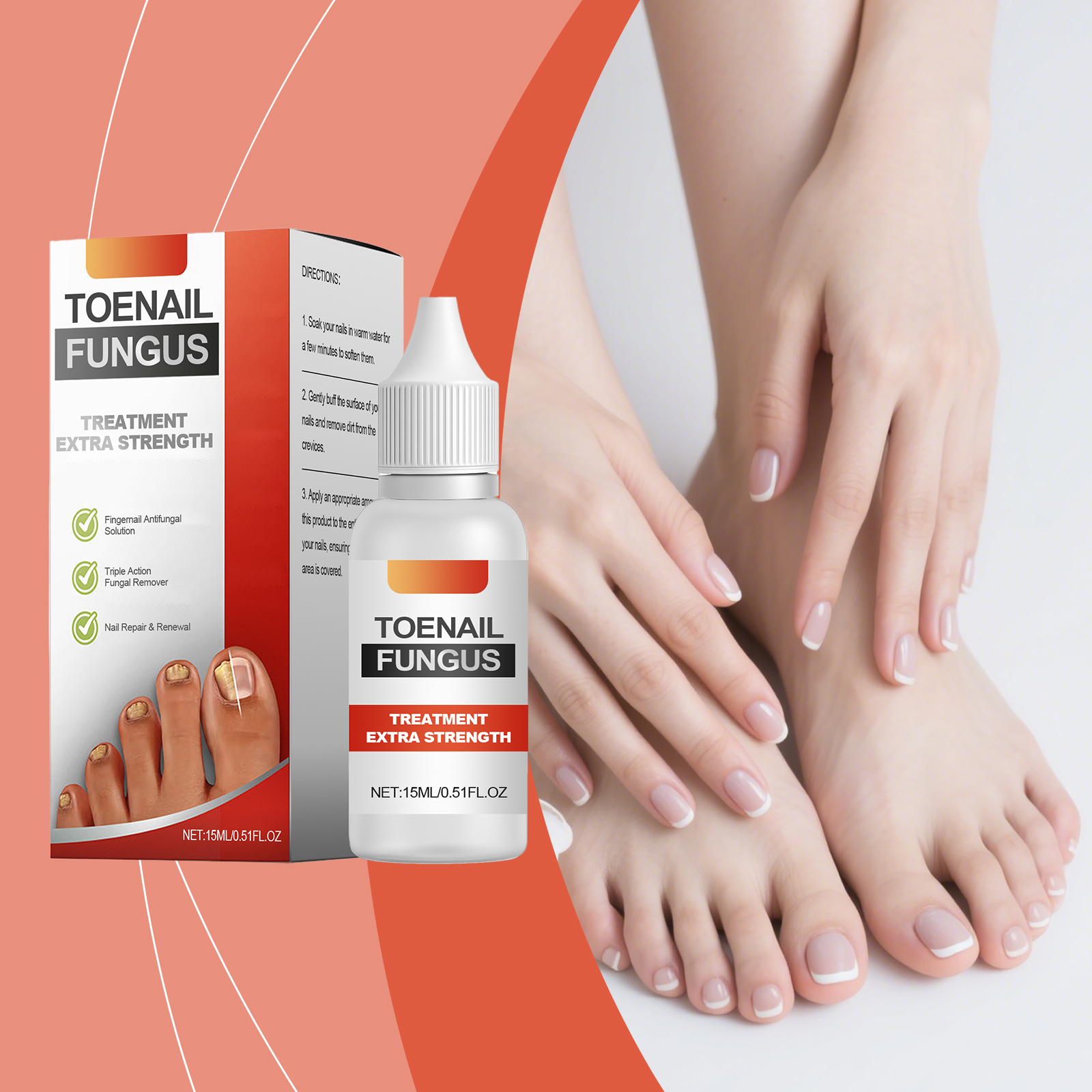 Toenail Fungus Complete Nail Drops | All-in-One Care for Fingernails & Toenails | Daily Essence to Cleanse, Strengthen & Support Natural Nail Health