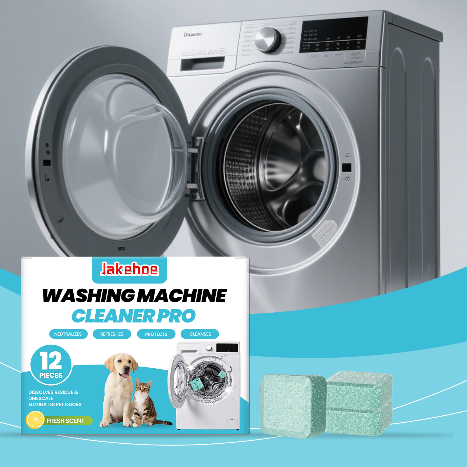 Washing Machine Cleaning Sheet Effectively Dissolve Pet Hair Eliminate Odors Leave Clothes Feeling Fresh Washing Machine Cleaner