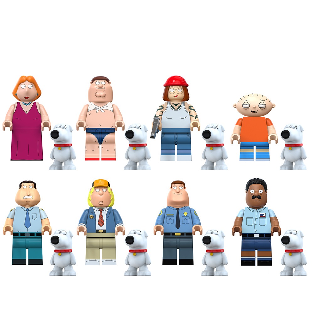 (Style C) Comedy Series Minifigure TV Cartoon Figure Building Blocks Mini Toys for Kids Fit Lego