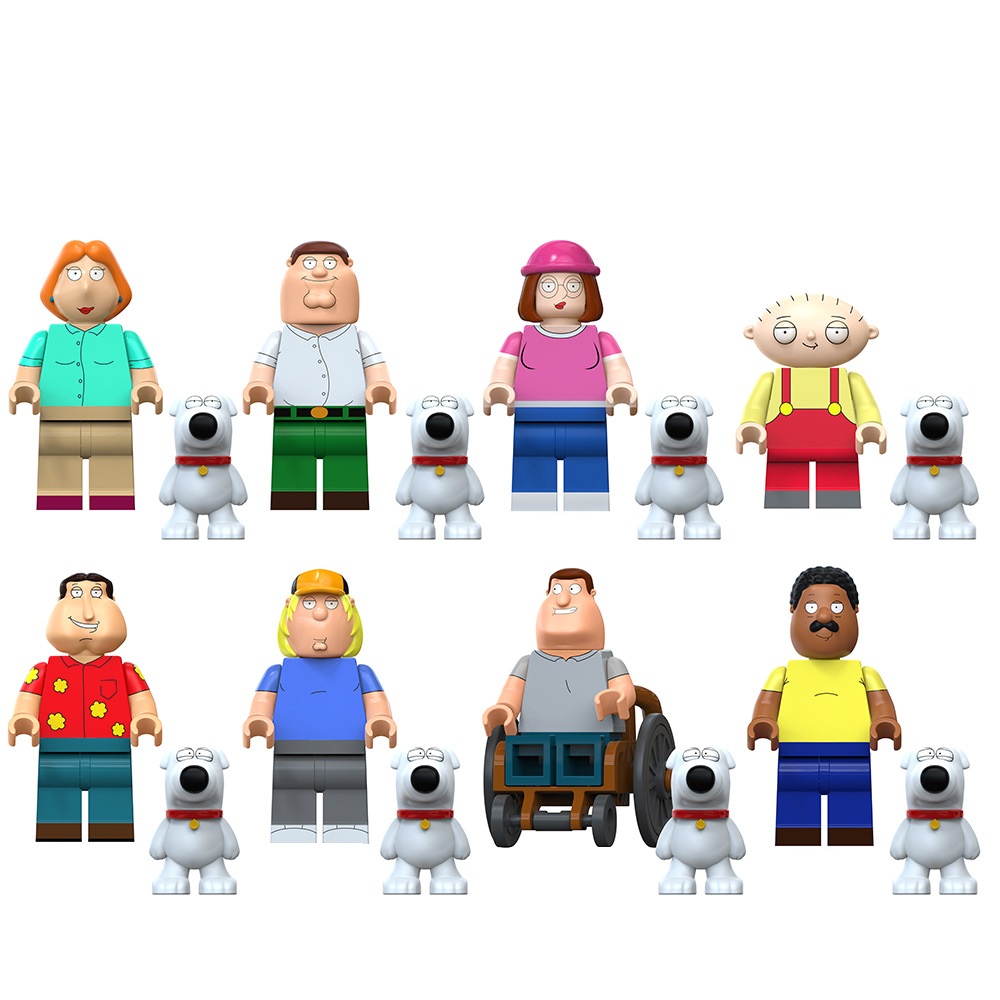 (Style C) Comedy Series Minifigure TV Cartoon Figure Building Blocks Mini Toys for Kids Fit Lego