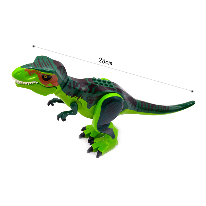 (Dinosaur A) Kids Toys Jurassic Dino World Brachiosaurus Building Kits Blocks Bricks Dinosaurs Figures Raptor Dinosaurs Park Gifts