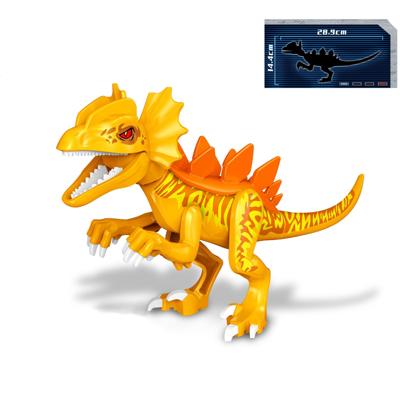 (Dinosaur A) Kids Toys Jurassic Dino World Brachiosaurus Building Kits Blocks Bricks Dinosaurs Figures Raptor Dinosaurs Park Gifts