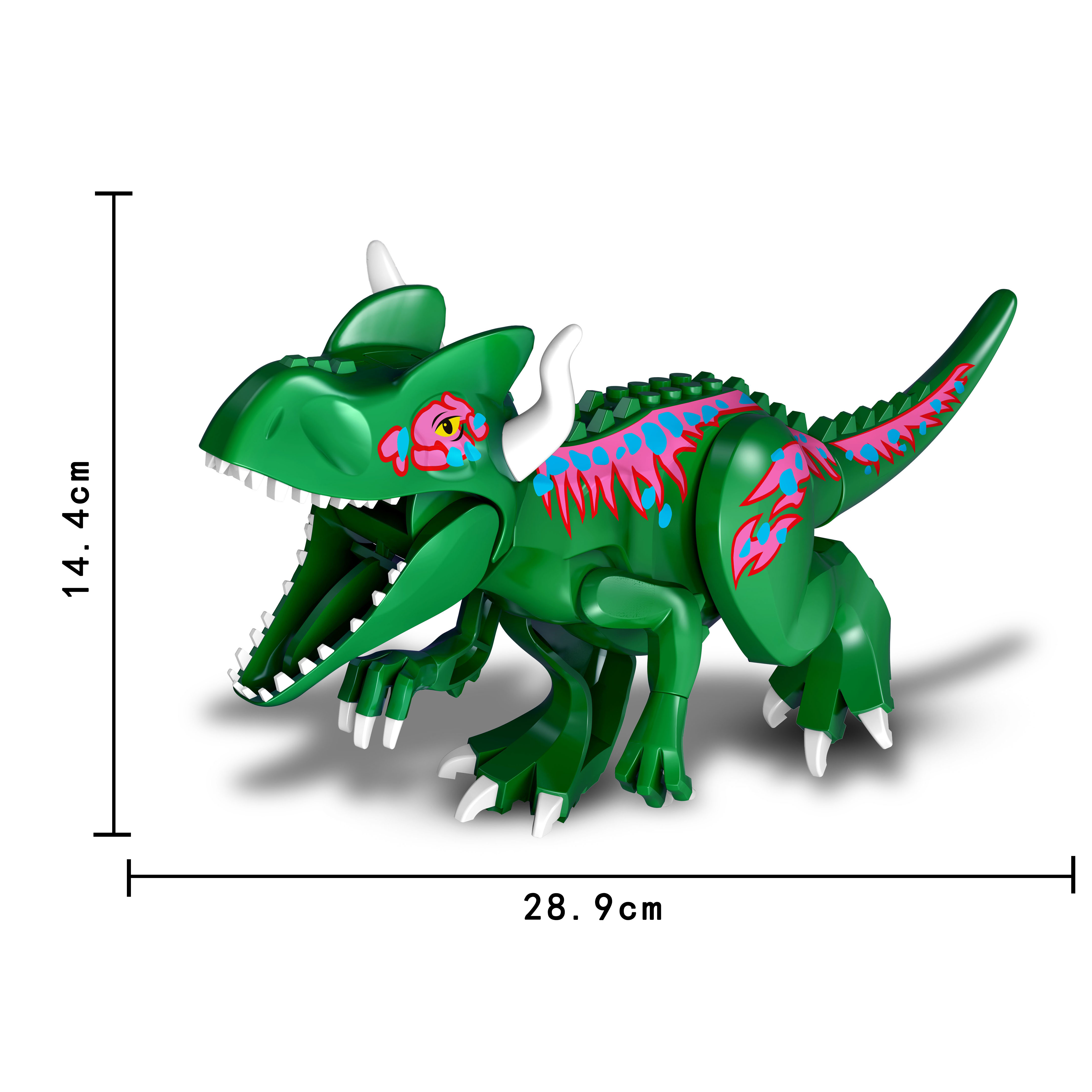 (Dinosaur A) Kids Toys Jurassic Dino World Brachiosaurus Building Kits Blocks Bricks Dinosaurs Figures Raptor Dinosaurs Park Gifts
