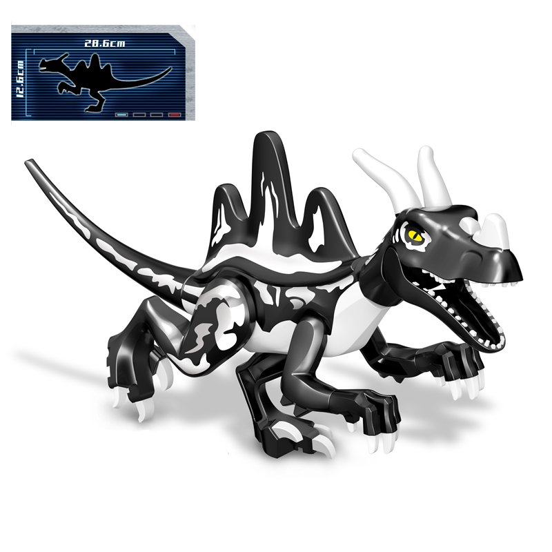 (Dinosaur A) Kids Toys Jurassic Dino World Brachiosaurus Building Kits Blocks Bricks Dinosaurs Figures Raptor Dinosaurs Park Gifts