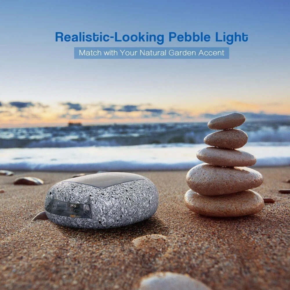 4PC Solar Power Waterproof Light Imitation Stone Lamp Garden Lawn Outdoor Lights