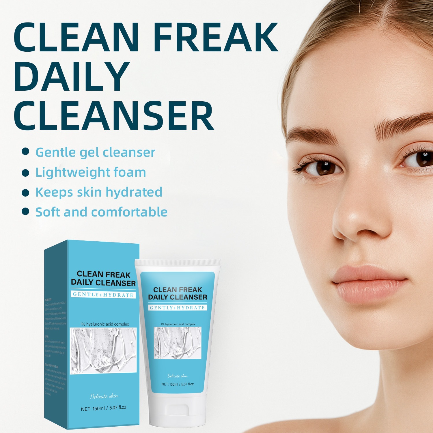 Purifying Daily Facial Cleanser For Deep Cleansing Hydrating And Softening Skin Care