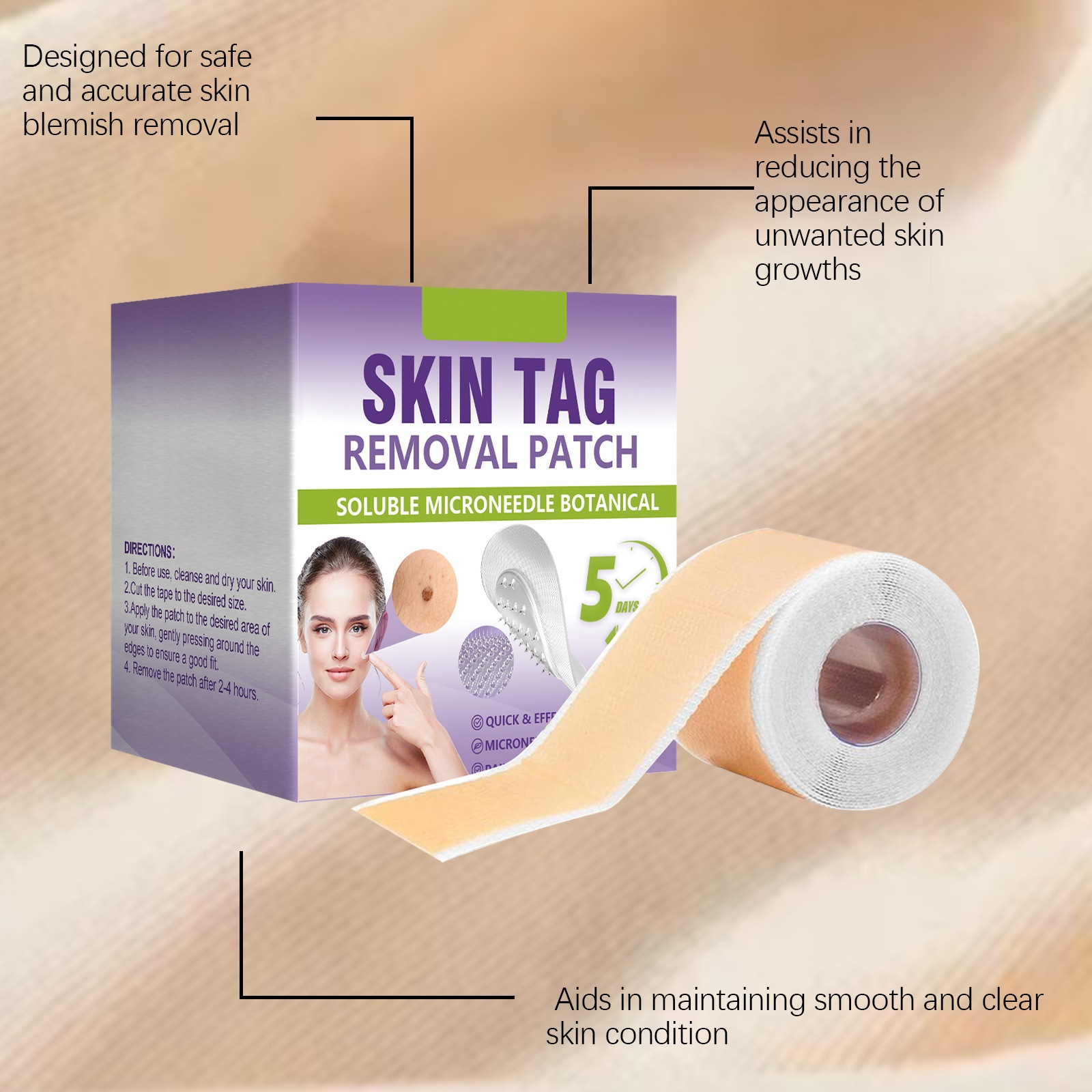 Skin Revitalizing Patch Gentle Non Irritating Formula For Blemish And Acne Care Smooth Skin Daily Treatment Solution