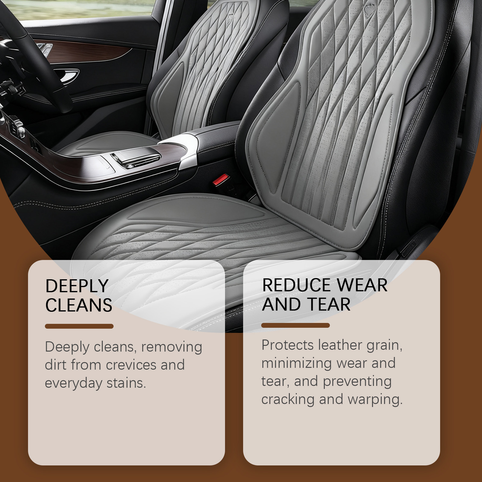 Leather Cleaner Deep Cleaning Stain Remover For Furniture Car Seats Restoration And Shine Daily Care